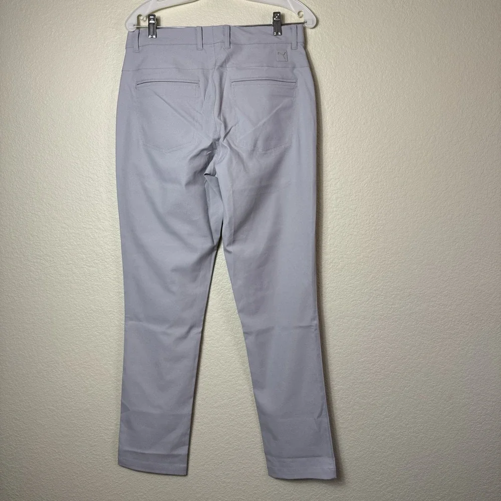 PUMA Men's 101 5-Pocket Golf Pants Gray Stretch Tech Comfort Trousers 32/30